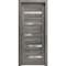 Sartodoors Solid French Double Doors 36 x 80in, Matte Black Clear Glass, Wood Solid Panel Frame Trims LUCIA2166DD-BLK-36 - alternate 1